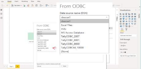 TallyODBC with Power BI