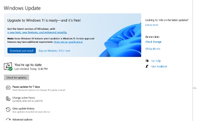 Windows11 update